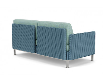 Lloyd Flanders™ Elements Right Arm Settee with Loom Arm and Back - Stillwater