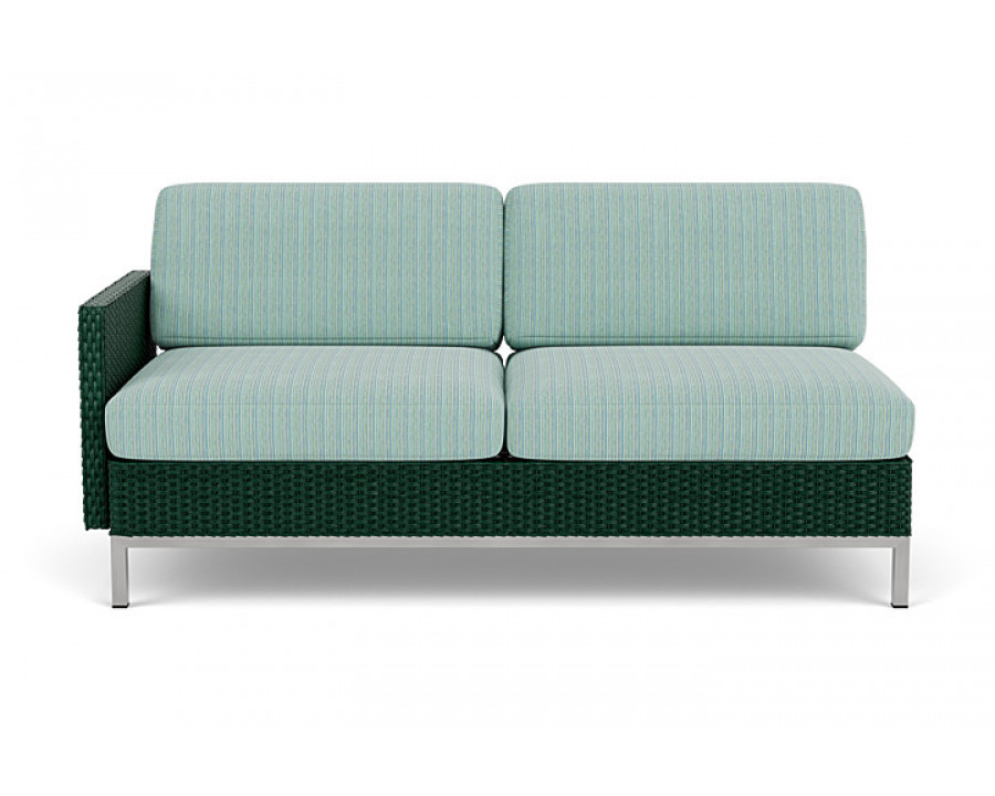 Lloyd Flanders™ Elements Right Arm Settee with Loom Arm and Back - Woodland