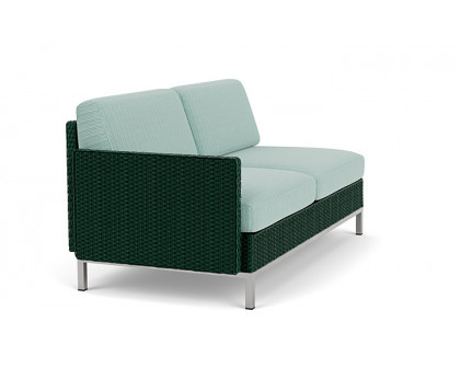 Lloyd Flanders™ Elements Right Arm Settee with Loom Arm and Back - Woodland