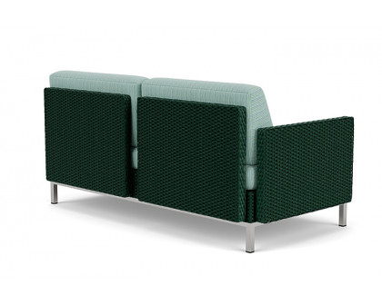 Lloyd Flanders™ Elements Right Arm Settee with Loom Arm and Back - Woodland