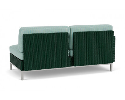 Lloyd Flanders™ Elements Right Arm Settee with Loom Arm and Back - Woodland