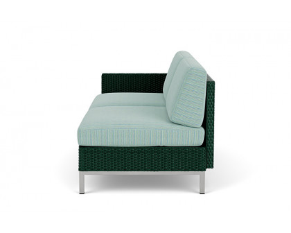 Lloyd Flanders™ Elements Right Arm Settee with Loom Arm and Back - Woodland