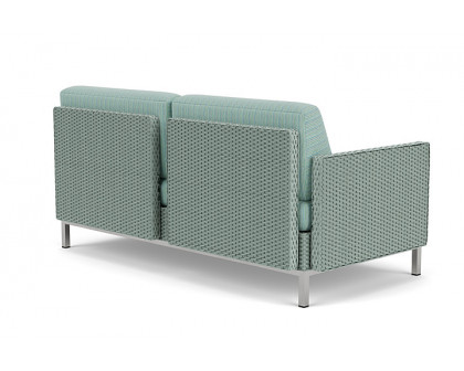 Lloyd Flanders™ Elements Right Arm Settee with Loom Arm and Back - Sea Glass