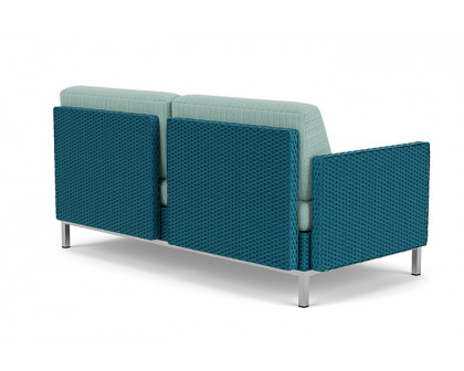 Lloyd Flanders™ Elements Right Arm Settee with Loom Arm and Back - Peacock