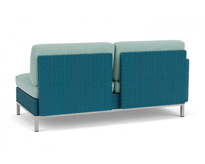 Lloyd Flanders™ Elements Right Arm Settee with Loom Arm and Back - Peacock