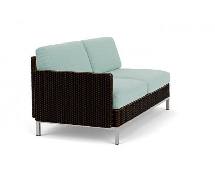 Lloyd Flanders™ Elements Right Arm Settee with Loom Arm and Back - Mink