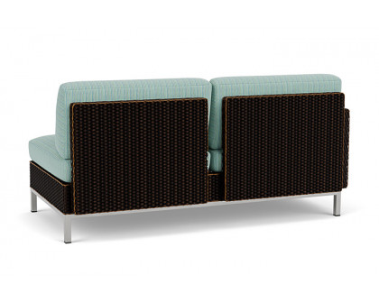 Lloyd Flanders™ Elements Right Arm Settee with Loom Arm and Back - Mink