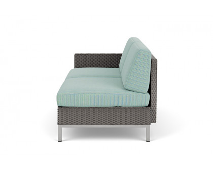 Lloyd Flanders™ Elements Right Arm Settee with Loom Arm and Back - Pewter