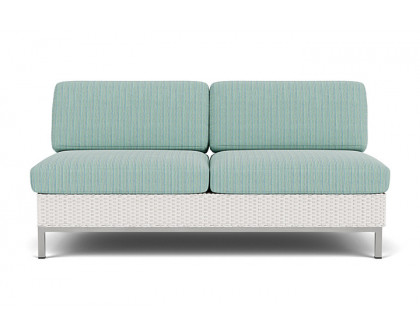 Lloyd Flanders - Elements Armless Settee with Loom Back