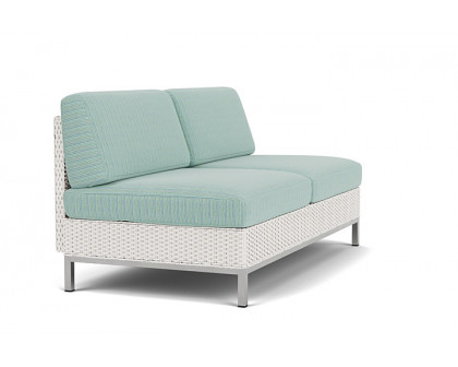 Lloyd Flanders™ Elements Armless Settee with Loom Back - White