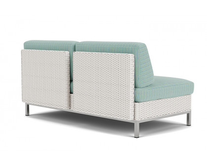 Lloyd Flanders™ Elements Armless Settee with Loom Back - White