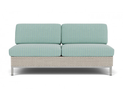 Lloyd Flanders - Elements Armless Settee with Loom Back