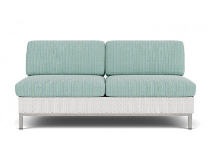 Lloyd Flanders - Elements Armless Settee with Loom Back