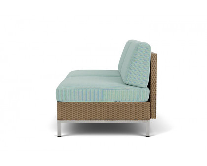 Lloyd Flanders™ Elements Armless Settee with Loom Back - Fawn