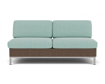 Lloyd Flanders - Elements Armless Settee with Loom Back