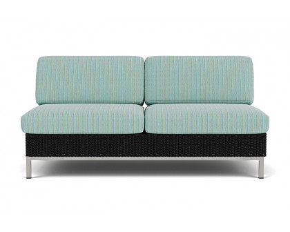 Lloyd Flanders - Elements Armless Settee with Loom Back