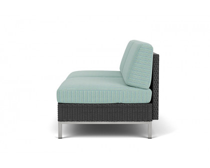 Lloyd Flanders™ Elements Armless Settee with Loom Back - Charcoal