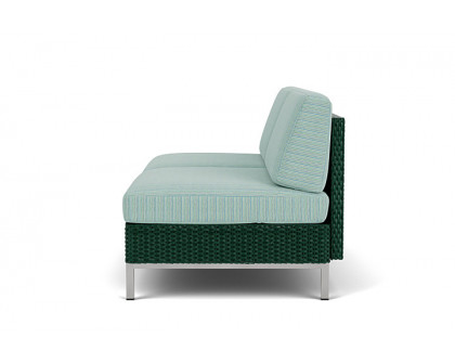 Lloyd Flanders™ Elements Armless Settee with Loom Back - Woodland