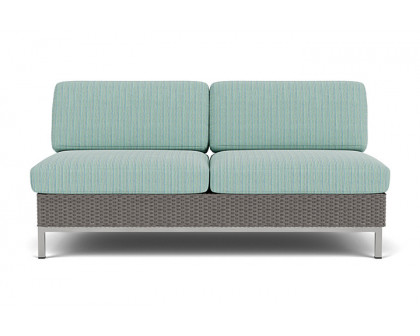 Lloyd Flanders - Elements Armless Settee with Loom Back