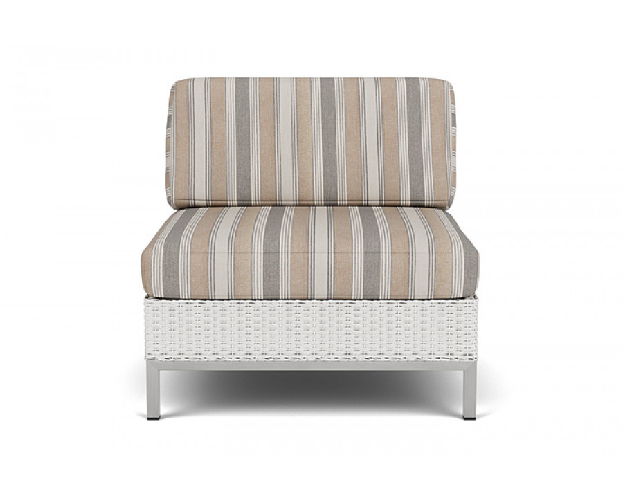 Lloyd Flanders™ Elements Armless Lounge Chair with Loom - Matte White