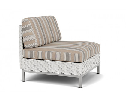 Lloyd Flanders™ Elements Armless Lounge Chair with Loom - Matte White