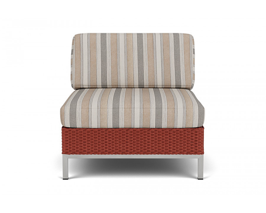 Lloyd Flanders™ Elements Armless Lounge Chair with Loom - Terracotta