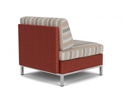 Lloyd Flanders™ Elements Armless Lounge Chair with Loom - Terracotta