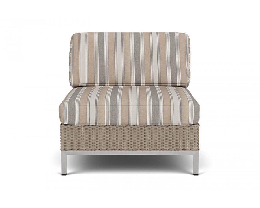 Lloyd Flanders™ Elements Armless Lounge Chair with Loom - French Beige