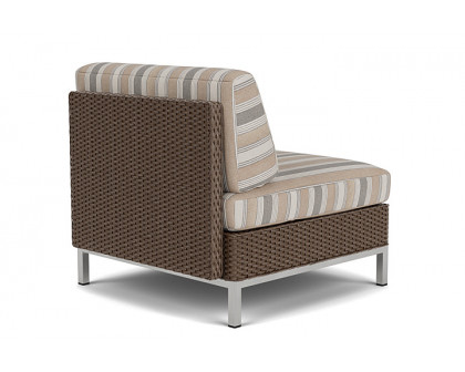 Lloyd Flanders™ Elements Armless Lounge Chair with Loom - Bark