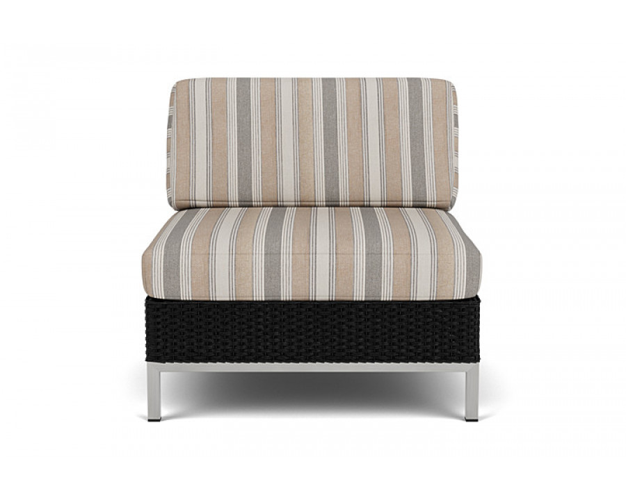 Lloyd Flanders™ Elements Armless Lounge Chair with Loom - Ebony