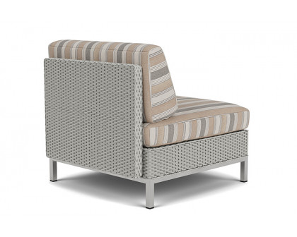 Lloyd Flanders™ Elements Armless Lounge Chair with Loom - Platinum