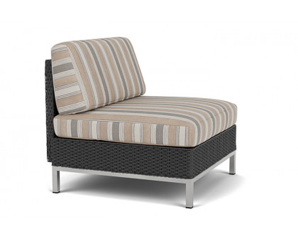 Lloyd Flanders™ Elements Armless Lounge Chair with Loom - Charcoal