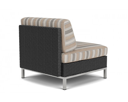 Lloyd Flanders™ Elements Armless Lounge Chair with Loom - Charcoal