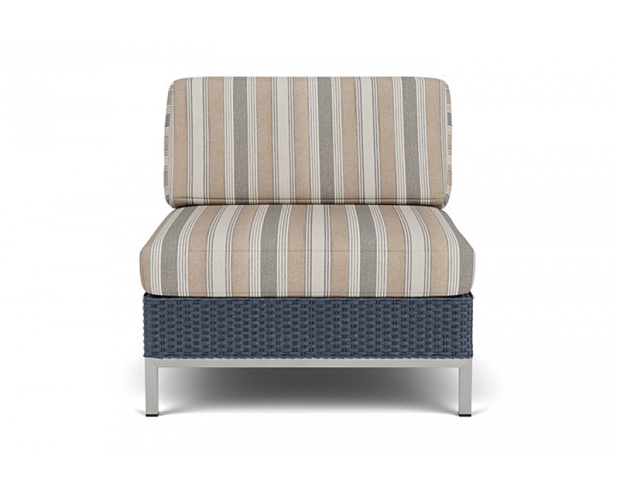 Lloyd Flanders™ Elements Armless Lounge Chair with Loom - Denim Blue