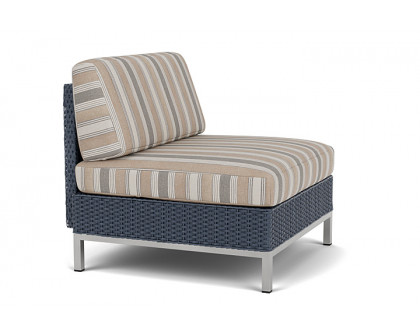 Lloyd Flanders™ Elements Armless Lounge Chair with Loom - Denim Blue