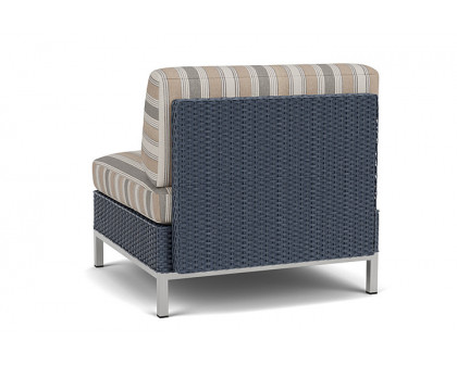 Lloyd Flanders™ Elements Armless Lounge Chair with Loom - Denim Blue