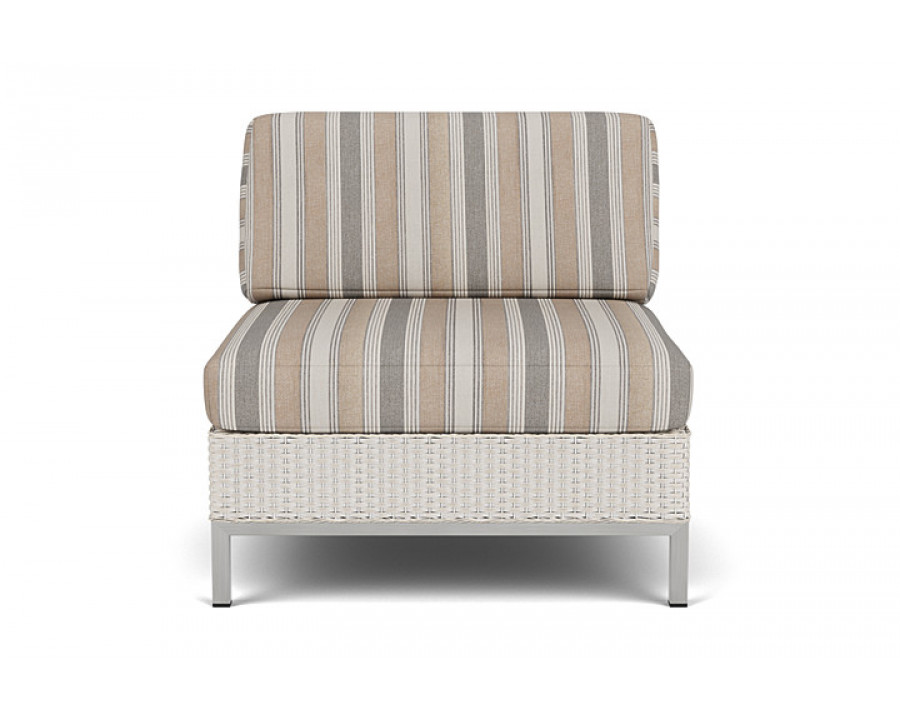 Lloyd Flanders™ Elements Armless Lounge Chair with Loom - Antique White