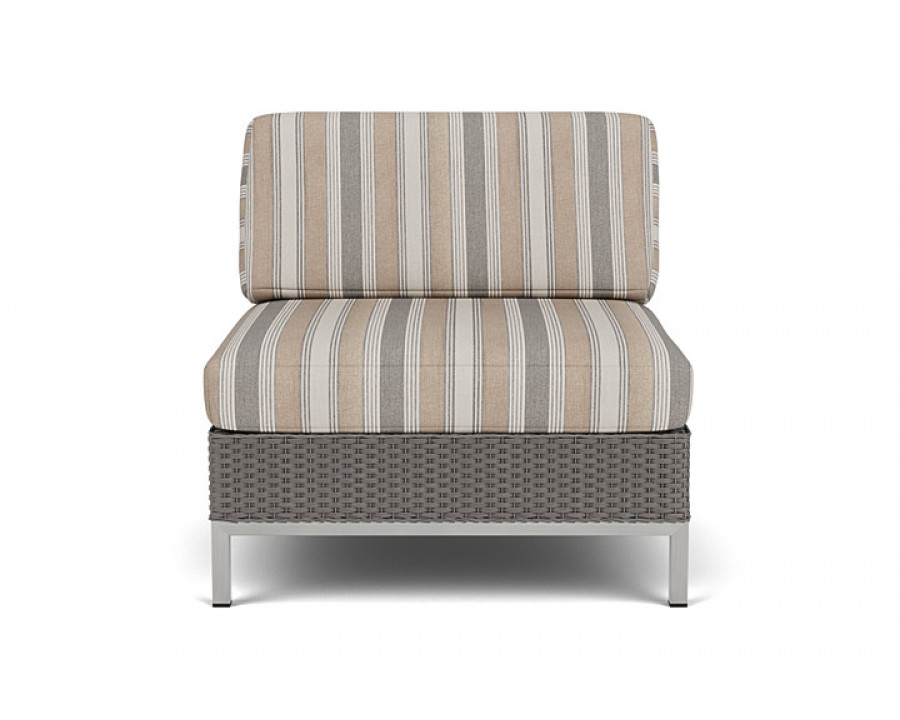 Lloyd Flanders™ Elements Armless Lounge Chair with Loom - Pewter