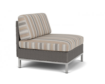 Lloyd Flanders™ Elements Armless Lounge Chair with Loom - Pewter