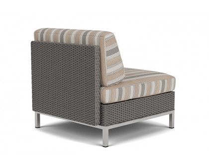 Lloyd Flanders™ Elements Armless Lounge Chair with Loom - Pewter