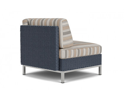 Lloyd Flanders™ Elements Corner Sectional with Loom Back - Denim Blue