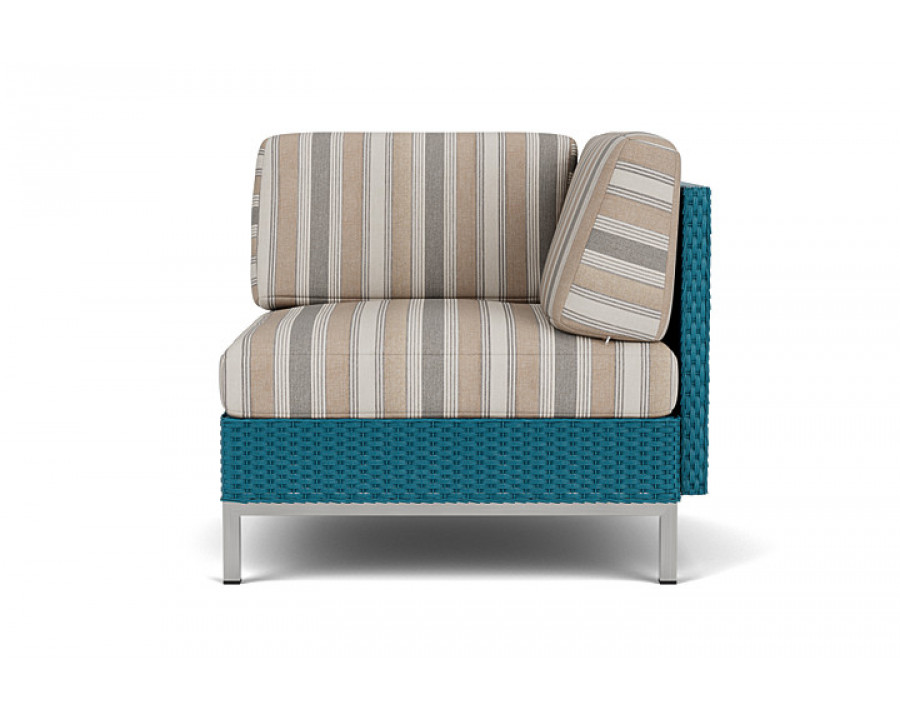 Lloyd Flanders™ Elements Corner Sectional with Loom Back - Peacock