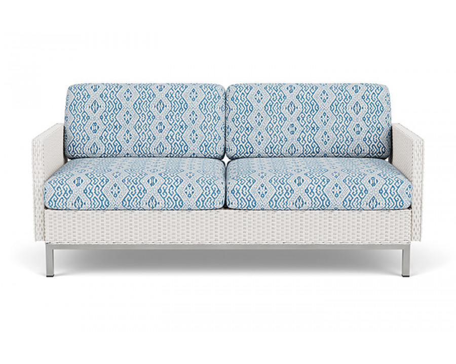 Lloyd Flanders™ Elements Settee with Loom Arms and Back - White