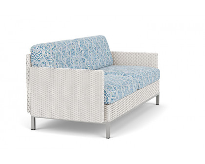 Lloyd Flanders™ Elements Settee with Loom Arms and Back - White