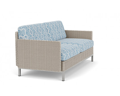 Lloyd Flanders™ Elements Settee with Loom Arms and Back - Linen