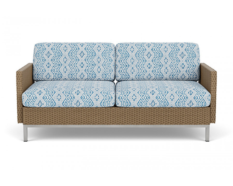 Lloyd Flanders™ Elements Settee with Loom Arms and Back - Fawn