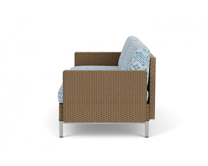 Lloyd Flanders™ Elements Settee with Loom Arms and Back - Fawn