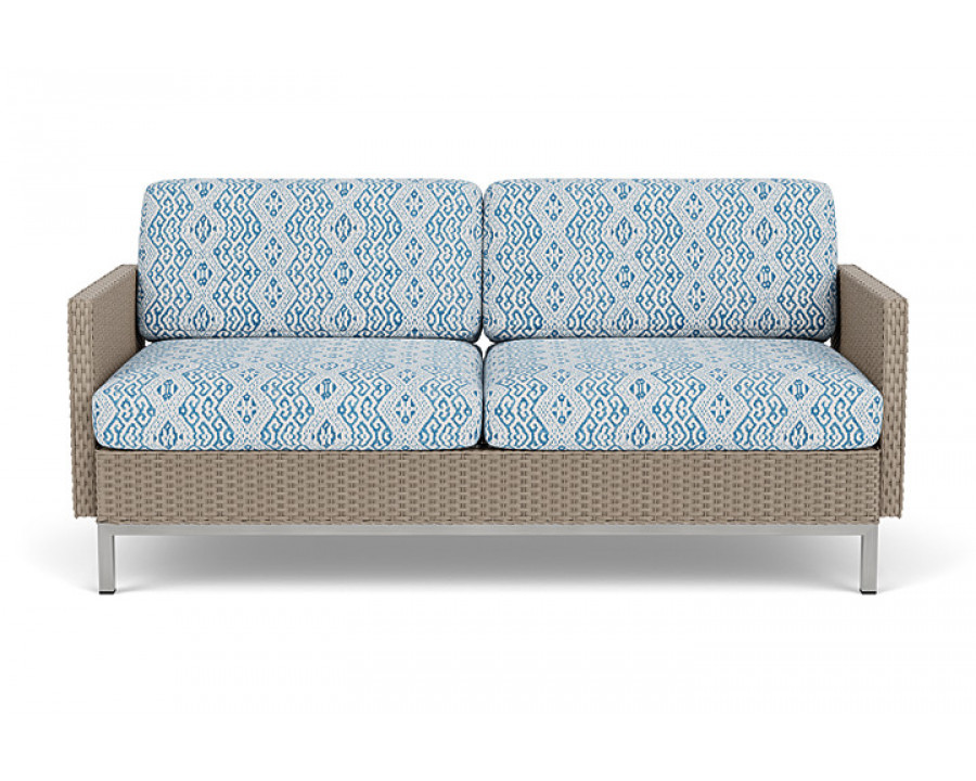 Lloyd Flanders™ Elements Settee with Loom Arms and Back - French Beige