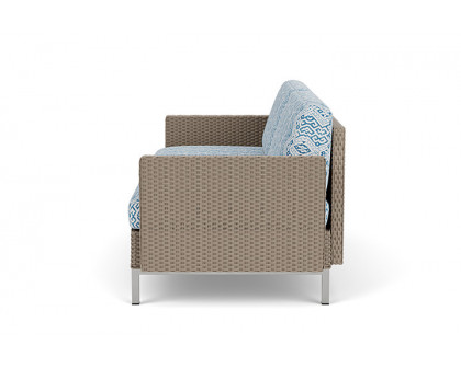 Lloyd Flanders™ Elements Settee with Loom Arms and Back - French Beige