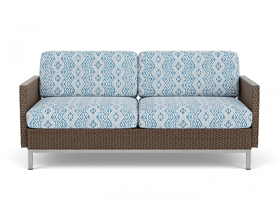 Lloyd Flanders™ Elements Settee with Loom Arms and Back - Bark